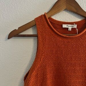 Madewell Burnt Orange Knit Tank